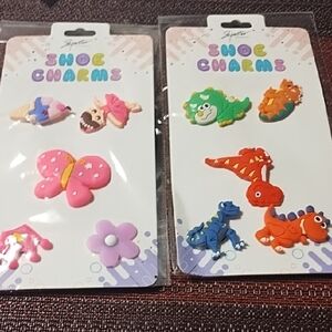 Vibrant Pink and Purple Shoes with Playful Charm